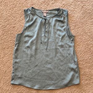 H&M Sleeveless Blouse in Soft Blue